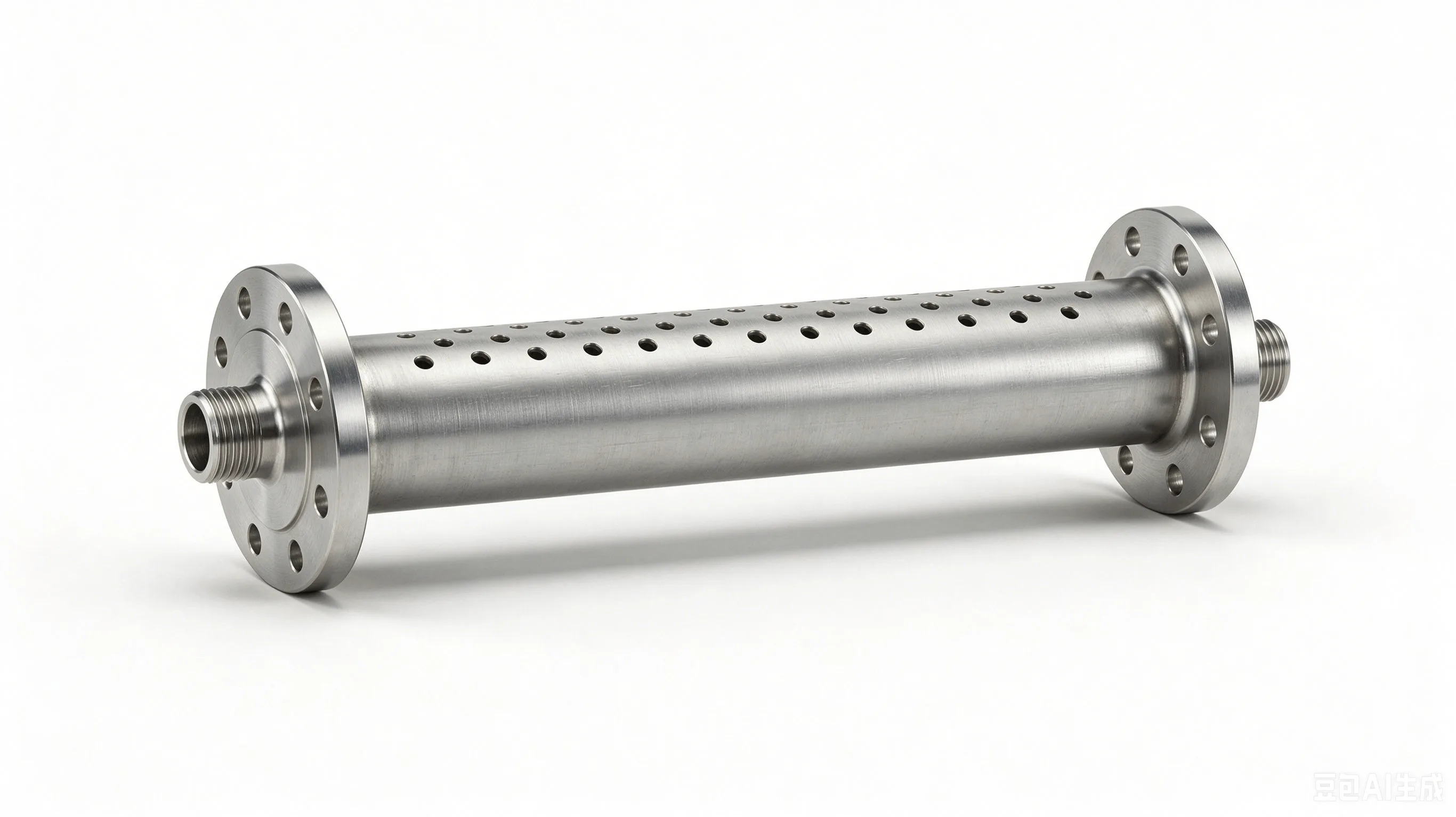 Titanium Air Sparger Pipe — Grade 2 CP-Ti Product Rendering