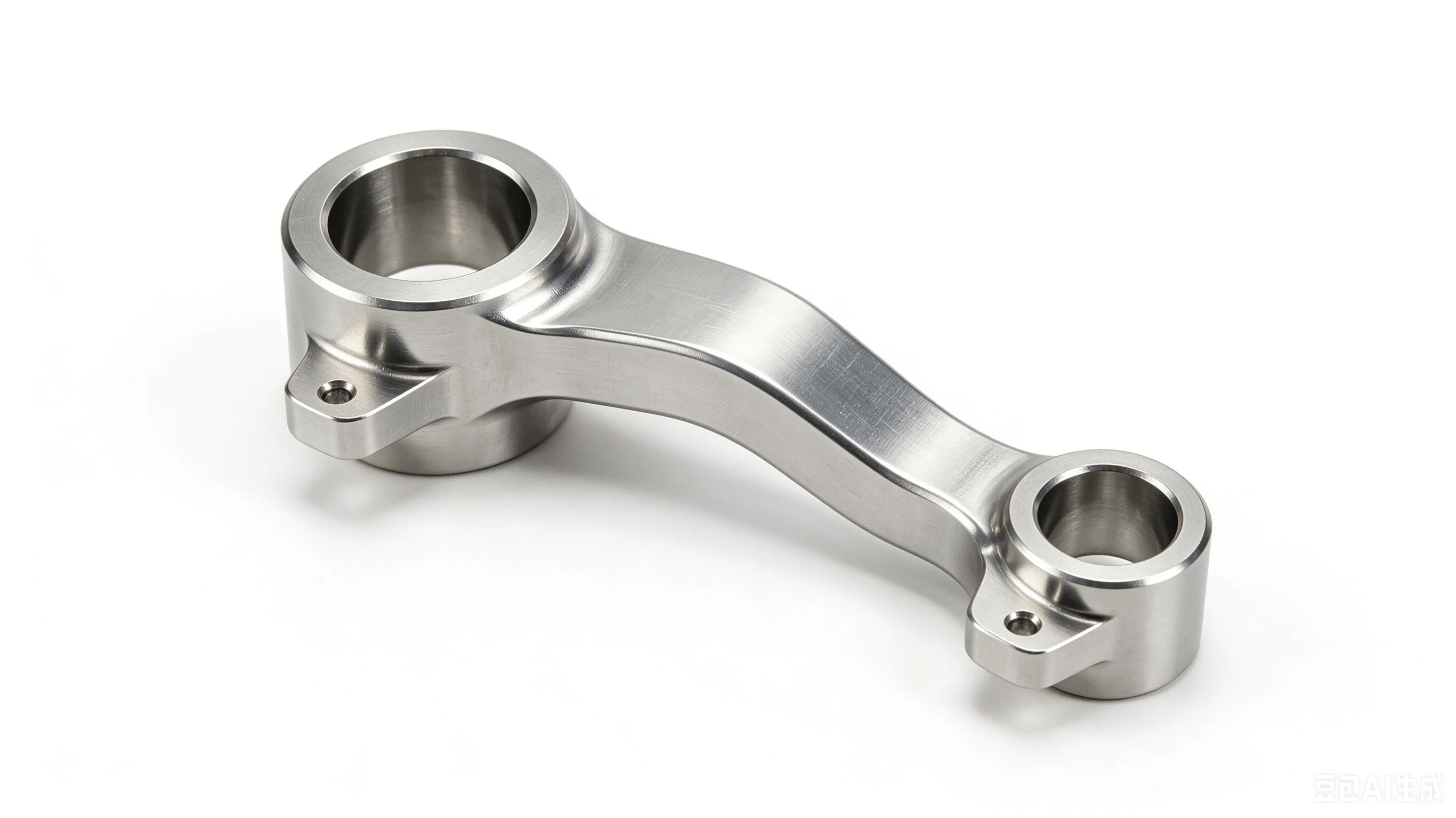 Titanium Bell Crank Rocker Arm — Grade 5 Ti-6Al-4V Product Rendering