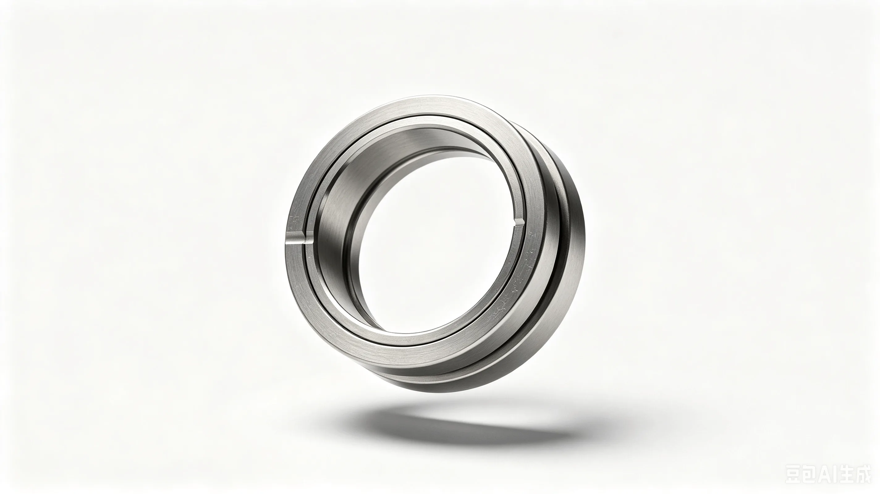 Titanium Double Ferrule Back Ring — Grade 2 CP-Ti Product Rendering