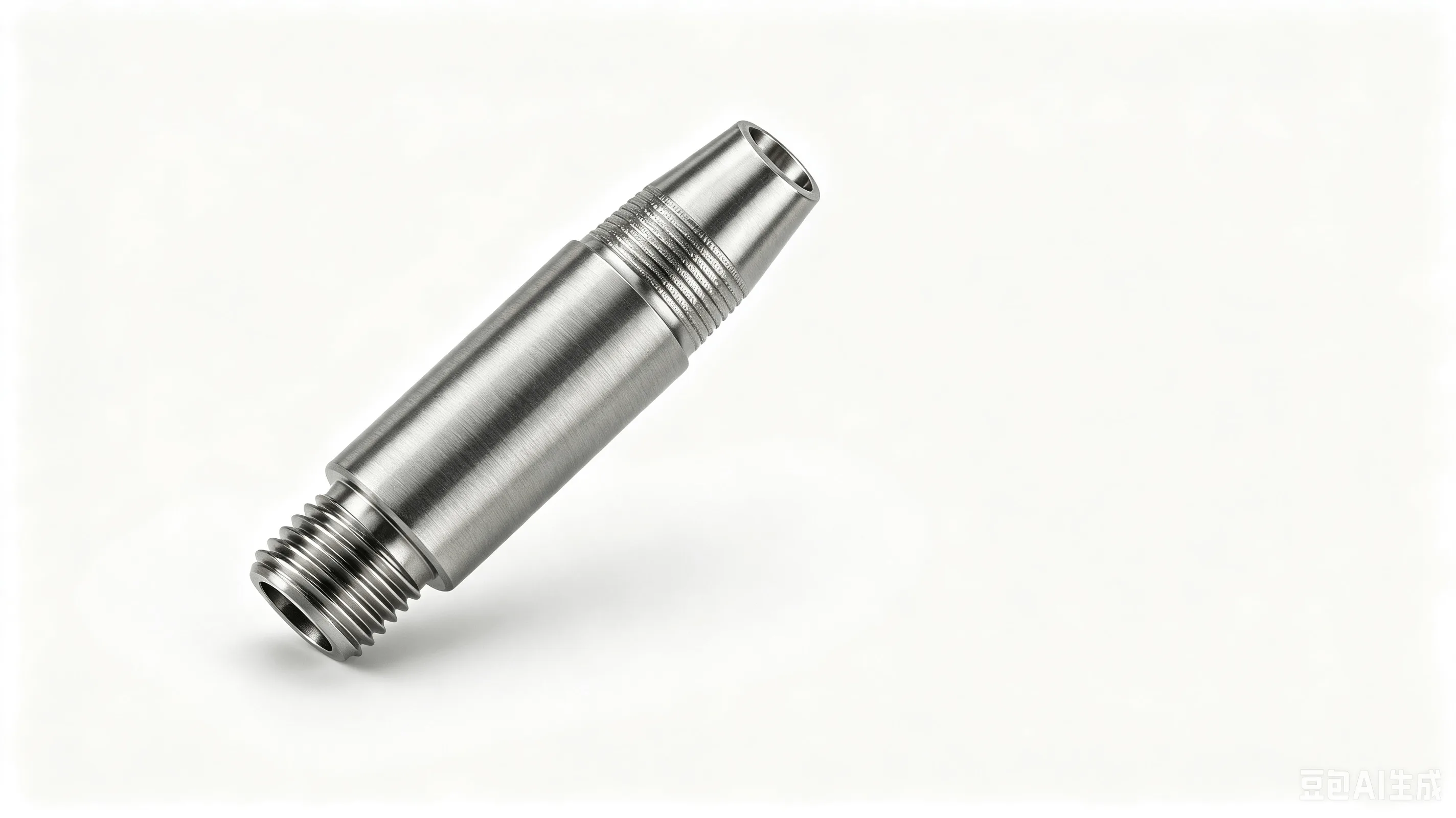 Titanium EDC Pen Body — Grade 5 Ti-6Al-4V Product Rendering