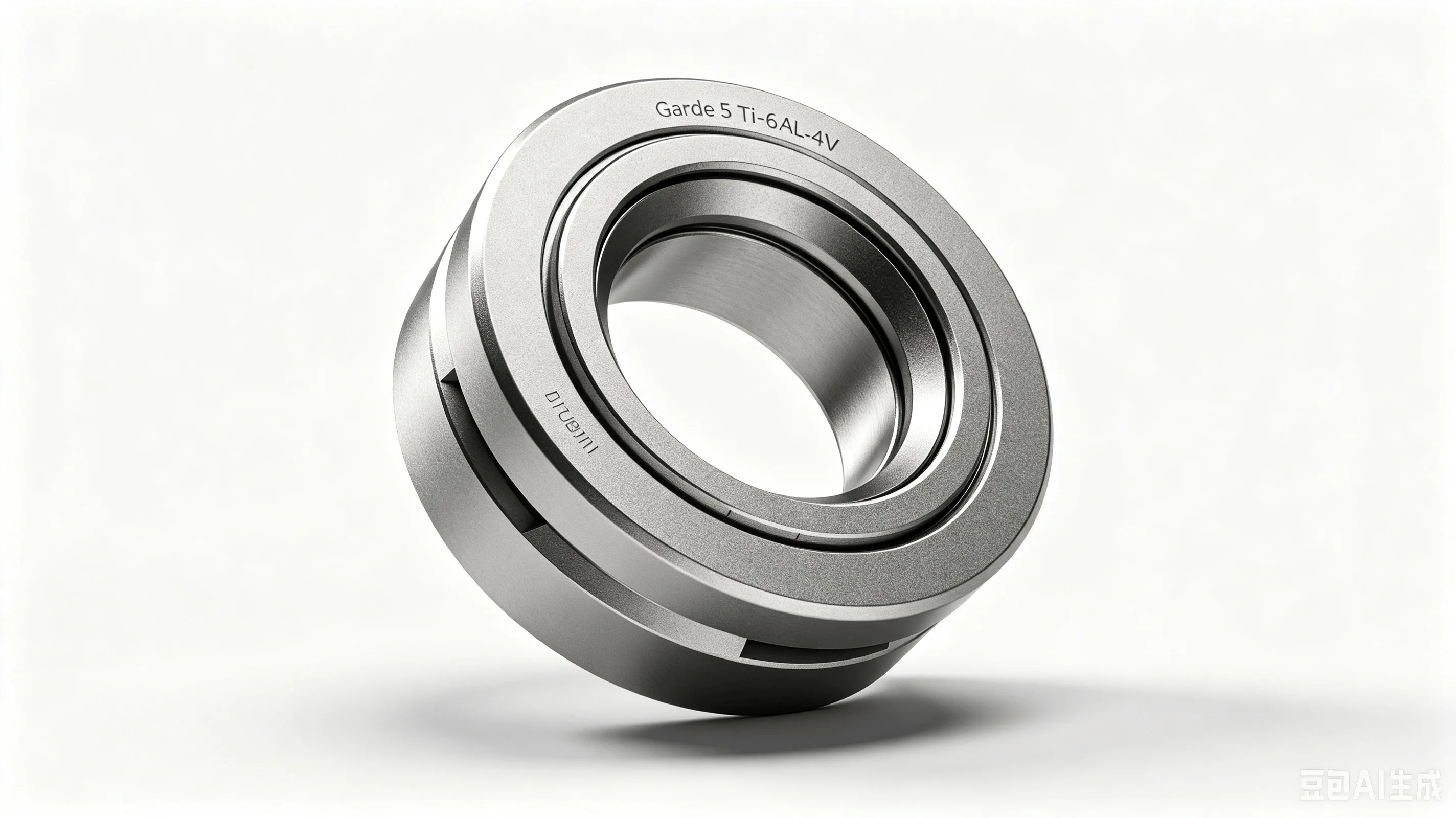 Titanium Headset Crown Race — Grade 5 Ti-6Al-4V Product Rendering