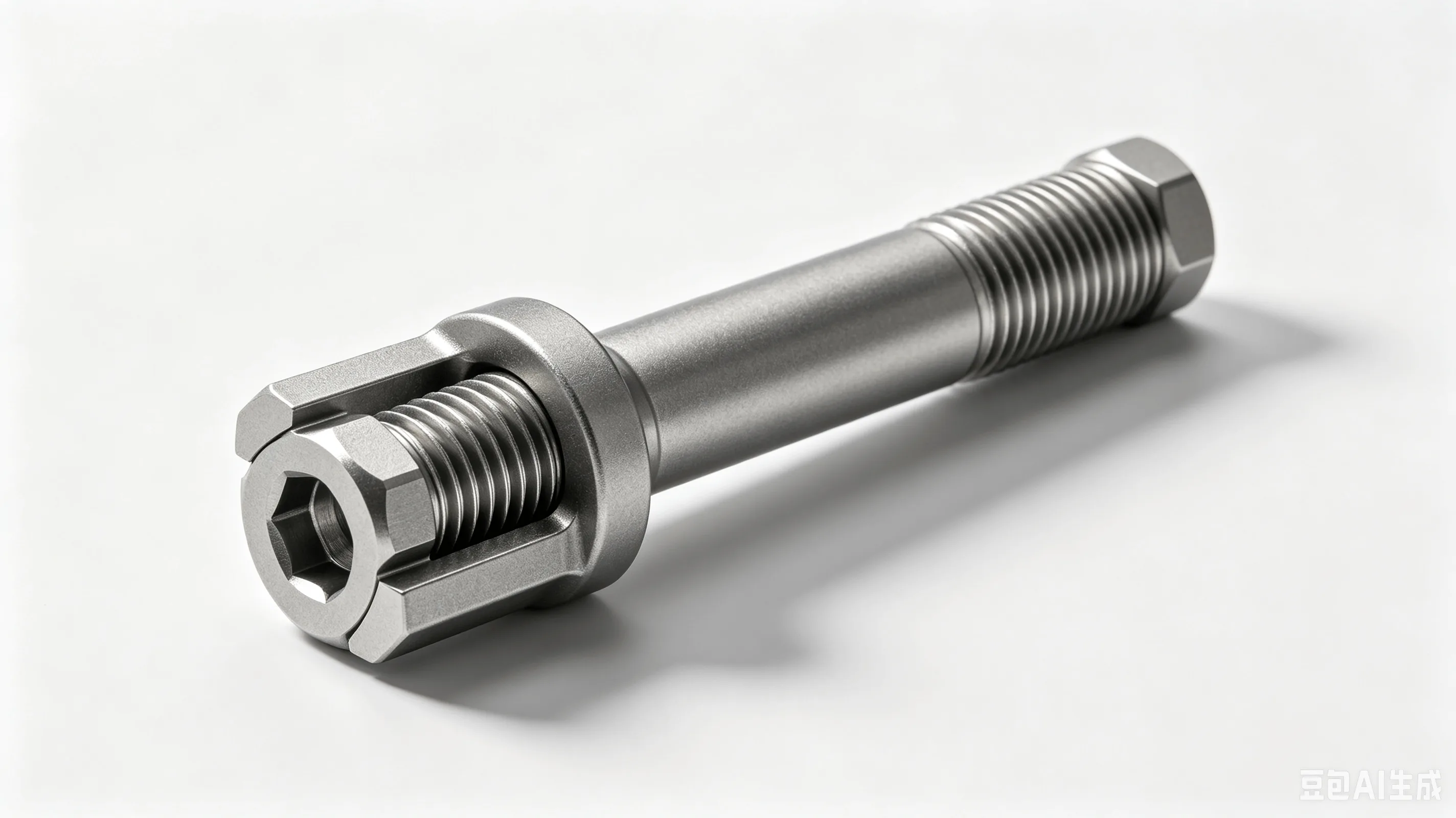 Titanium Saddle Rail Clamp Bolt — Grade 5 Ti-6Al-4V Product Rendering