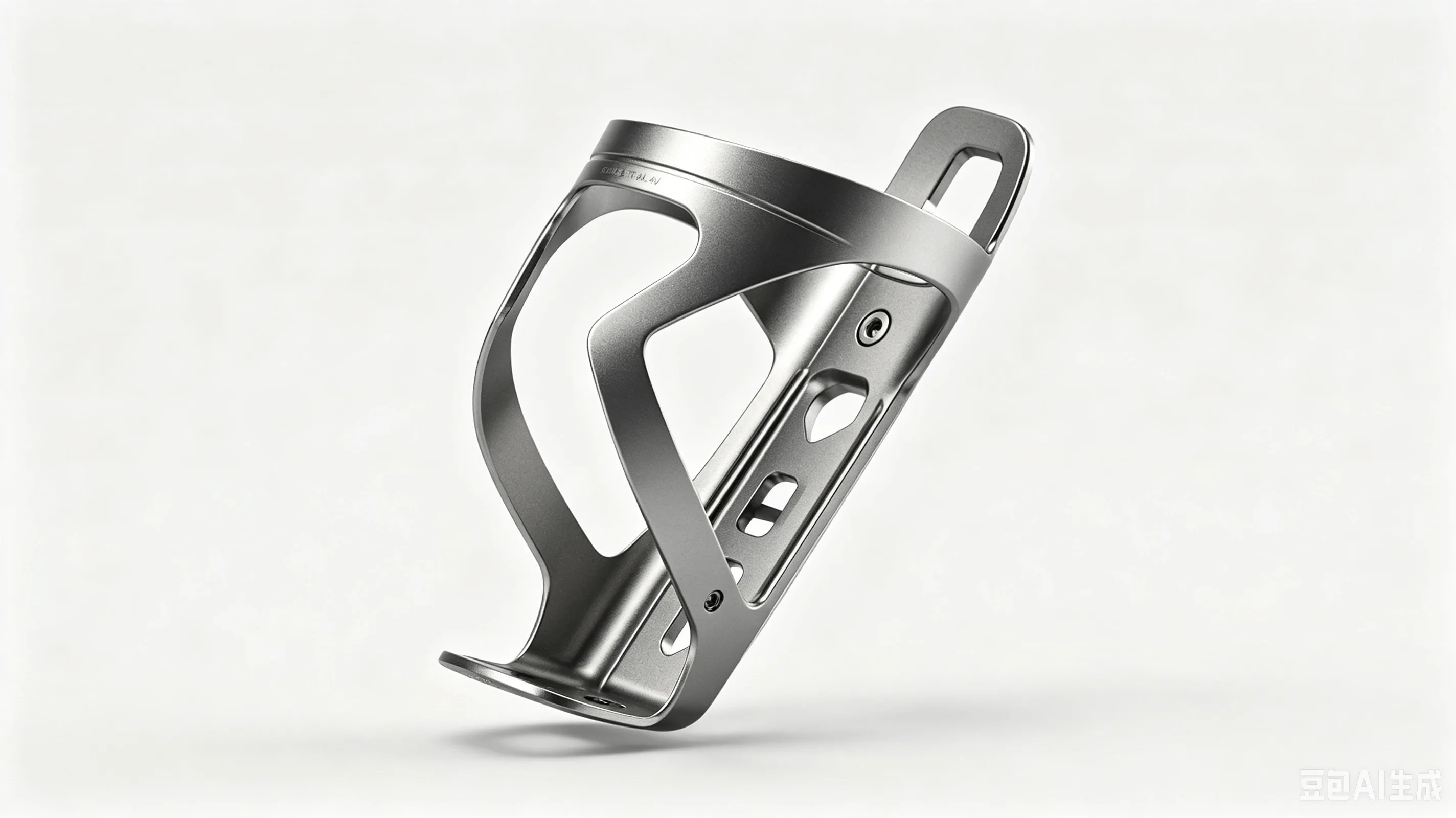 Titanium Water Bottle Cage — Grade 5 Ti-6Al-4V Product Rendering