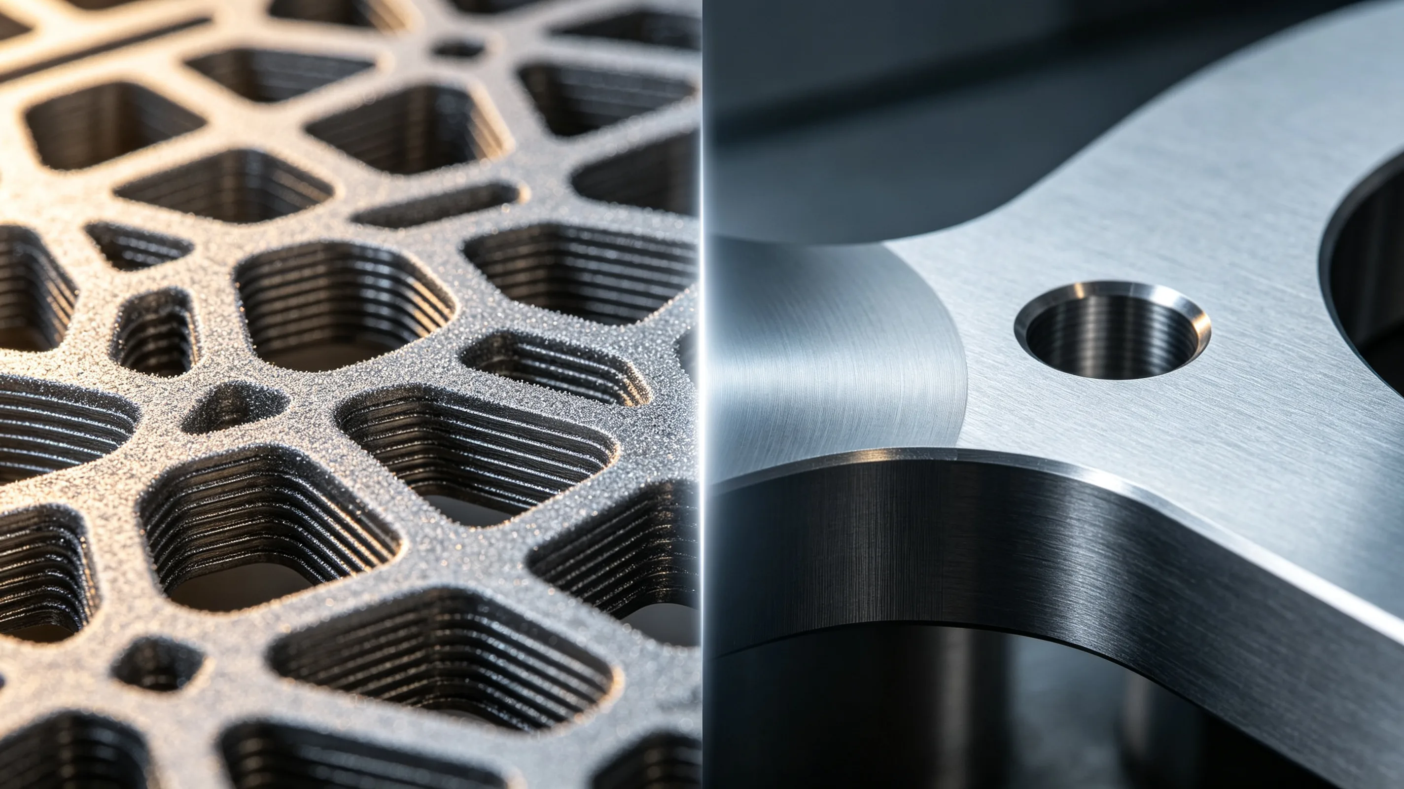 DMLS-Anlage für Titan-Pulver mit Laserschweißprozess im Bauteil – Symbol für additive Fertigung und Laserverfahren bei Titan